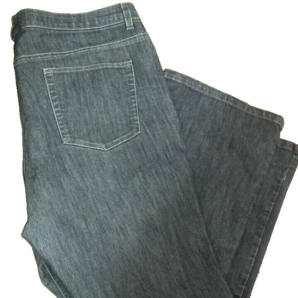 Womans Merona denim Plus Size Jeans size 22 X 31 wide Leg - Picture 1 of 4